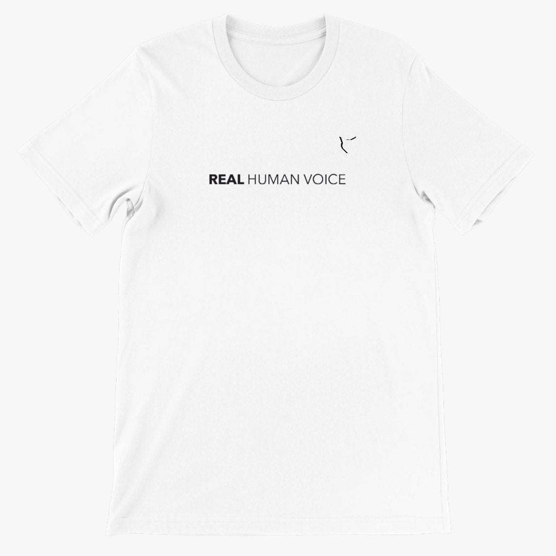 T Shirt weiß - "Real Human Voice" V1